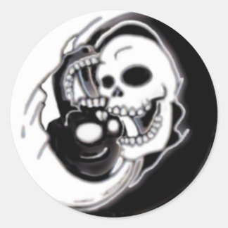 Sticker Rond Yang Grim Reaper