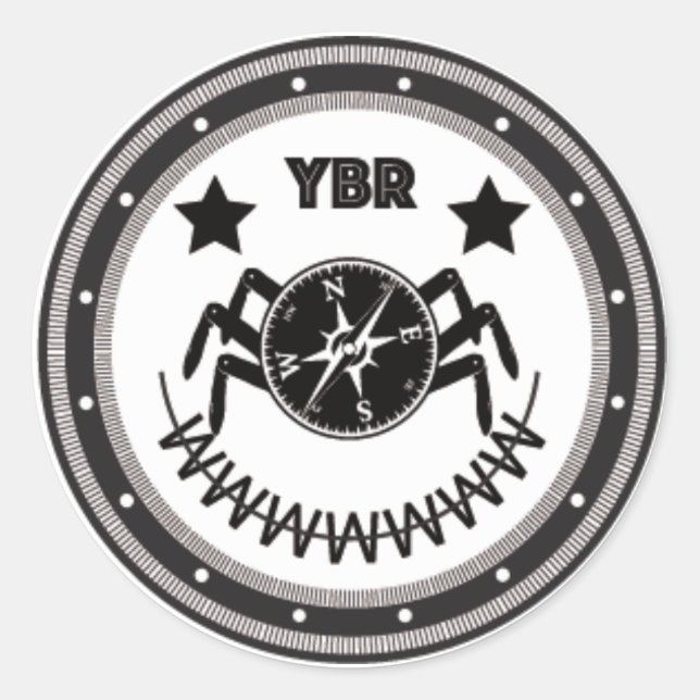 Sticker Rond YBRclown (Devant)