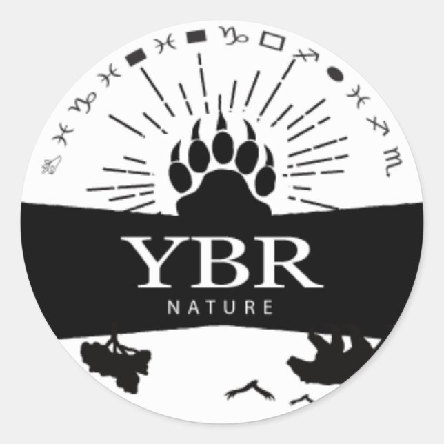 Sticker Rond YBRnature_sticker (Devant)