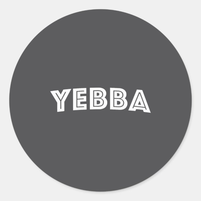 Sticker Rond Yebba  (Devant)