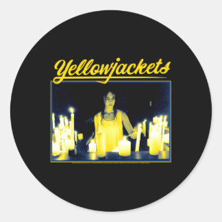 Sticker Rond Yellowjackets Éclairage aux bougies