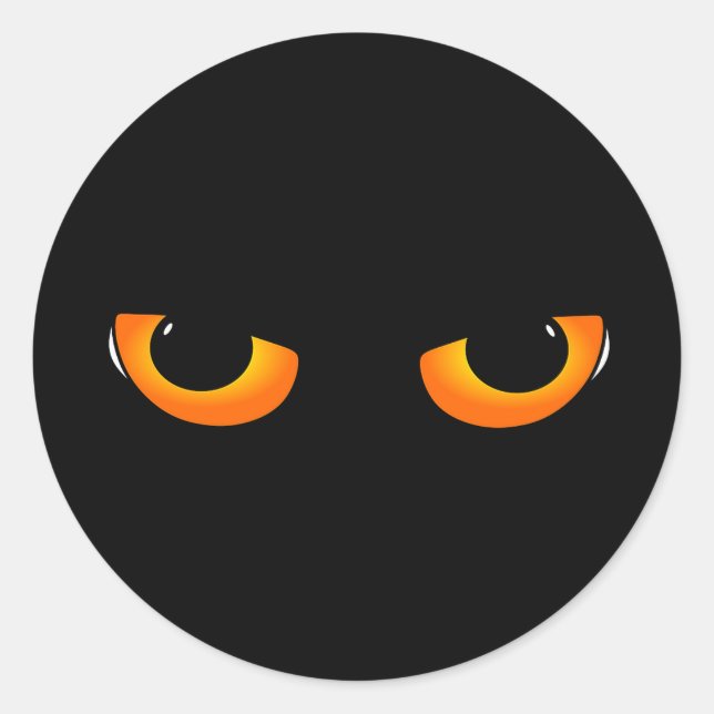 Sticker Rond Yeux éffrayants (Devant)