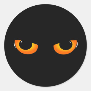 Sticker Rond Yeux éffrayants