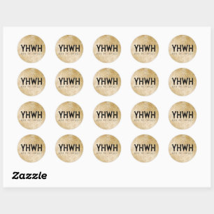 Sticker Rond YHWH Jehovah