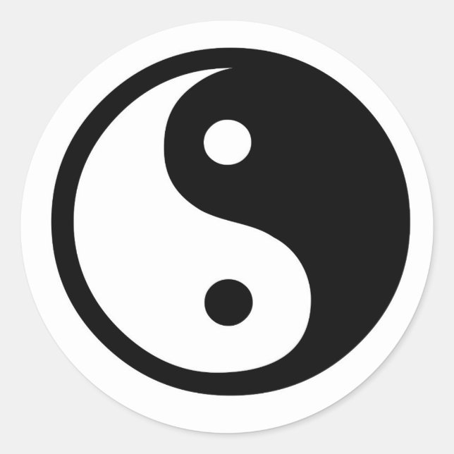 Sticker Rond Yin et Yang (Devant)