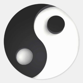 Sticker Rond Yin-yang