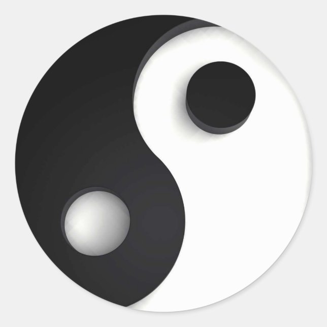 Sticker Rond Yin-yang (Devant)