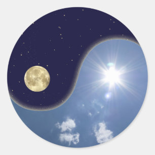 Sticker Rond yin yang
