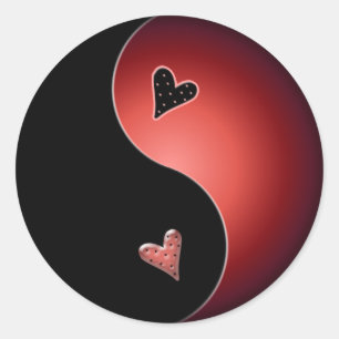 Sticker Rond yin yang