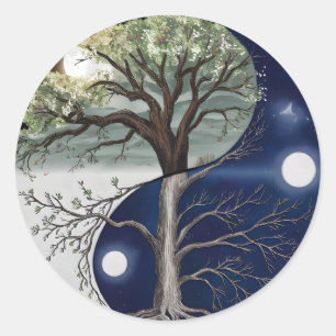 Sticker Rond Yin yang