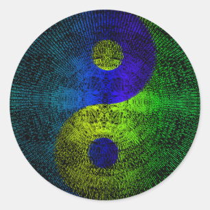 Sticker Rond Yin-yang