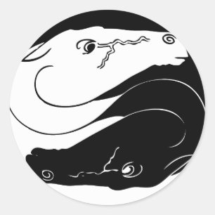 Sticker Rond yin yang