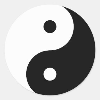 STICKER ROND YIN YANG