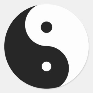 Sticker Rond yin yang