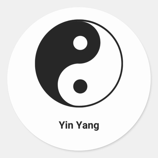 Sticker Rond Yin Yang (Devant)