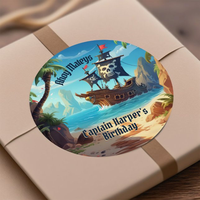 Sticker Rond Yo Ho Ho ! Anniversaire de Paradise Boys (Créateur téléchargé)