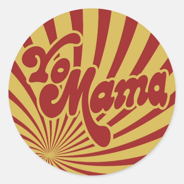 Sticker Rond Yo Mama (Devant)