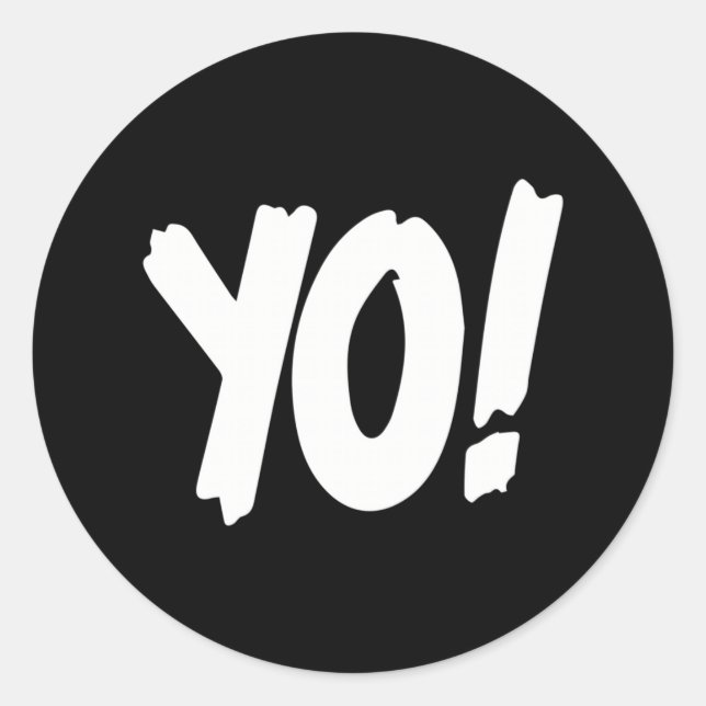 Sticker Rond Yo ! Mtv Raps Replica Logo 1993 ère (Devant)