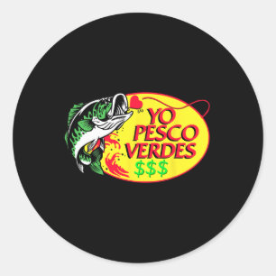 Sticker Rond Yo Pesco Verdes Drôle Dit Le Mexicain Poncho Cinco