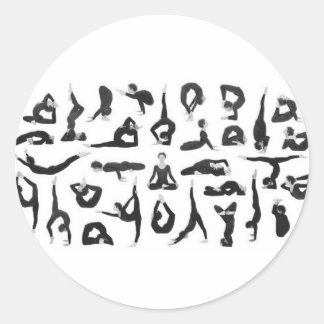Sticker Rond Yoga