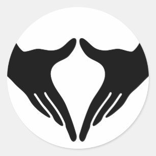 Sticker Rond Yoga Yoni Mudra