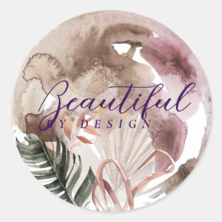 Sticker Rond Your Beautiful Logo here