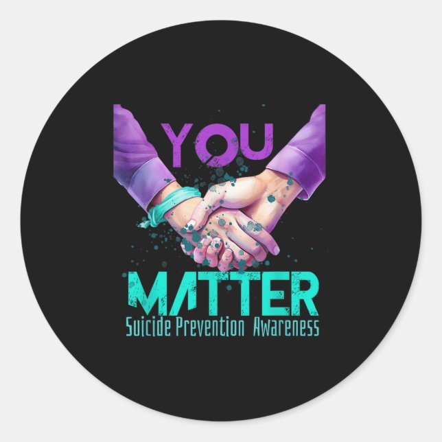 Sticker Rond Your Life Choose To Keep On Going Suicide Preventi (Devant)