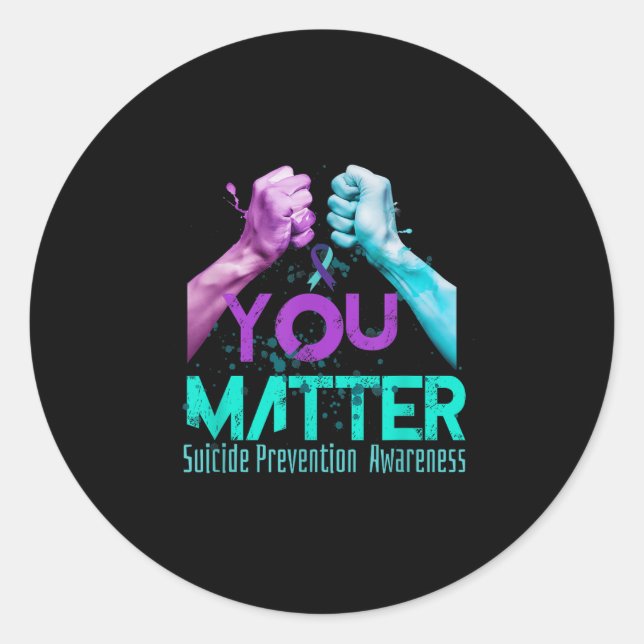 Sticker Rond Your Life Choose To Keep On Going Suicide Preventi (Devant)