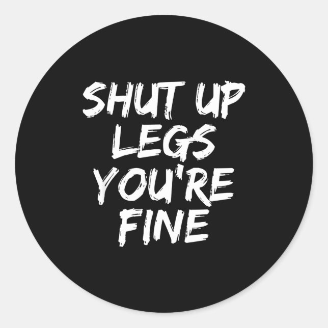 Sticker Rond You're Fine Funny Running  (Devant)