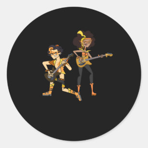 Sticker Rond Yul Et Riya Chantant