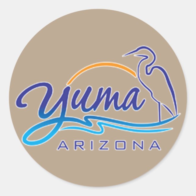 Sticker Rond Yuma, Arizona (Devant)