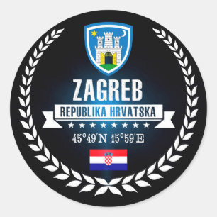 Sticker Rond Zagreb
