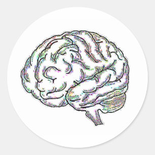 Sticker Rond Zany Brainy