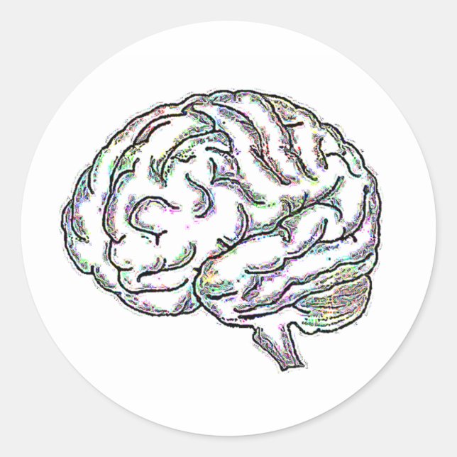 Sticker Rond Zany Brainy (Devant)