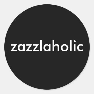 Sticker Rond Zazzlaholic