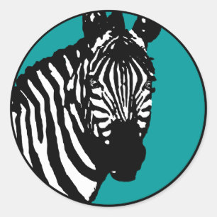 Sticker Rond zèbre.