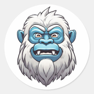 Sticker Rond zen yeti