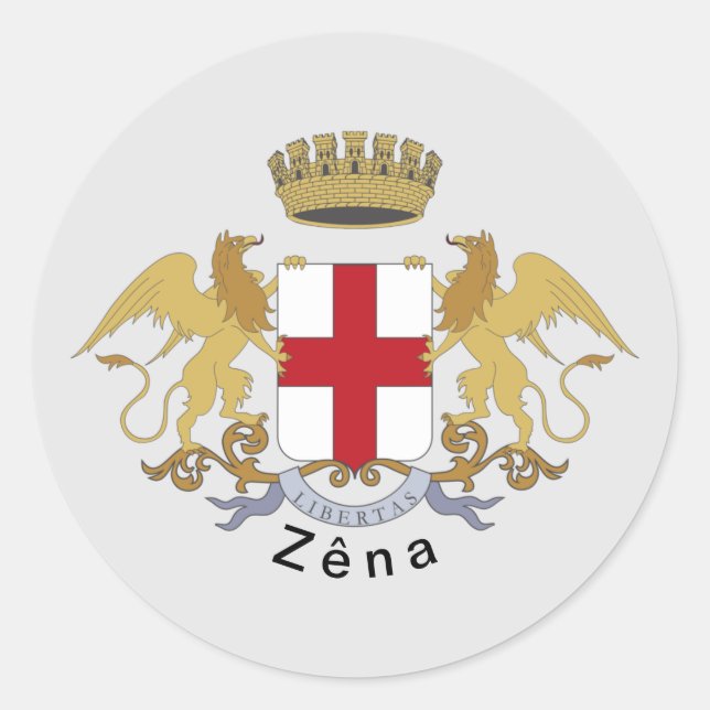 Sticker Rond Zêna coat of arms (Genova, Liguria) (Devant)