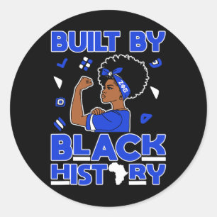Sticker Rond Zeta Phi Beta Sorority Black Queen Pride Melanin A