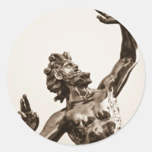 Sticker Rond Zeus, dieu grec