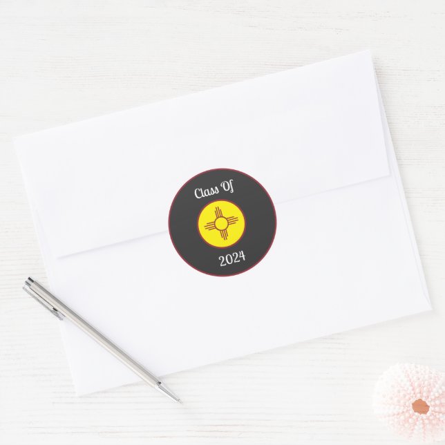 Sticker Rond Zia Sun (Enveloppe)