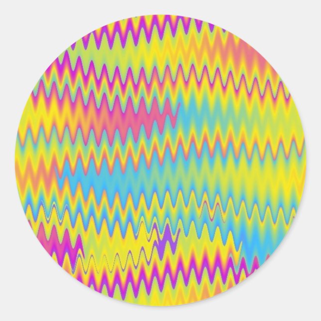 Sticker Rond zigzag (Devant)