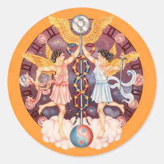 Sticker Rond Zodiac Gemini - Customisez-le !
