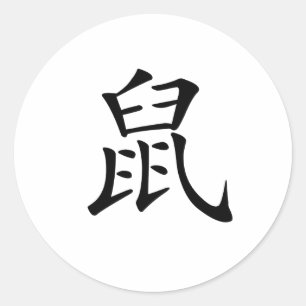 Sticker Rond Zodiaque chinois - Rat