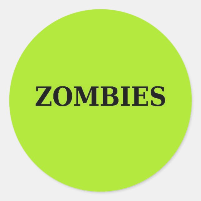 Sticker Rond Zombie (Devant)