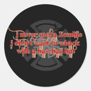 Sticker Rond Zombie Hunter