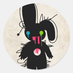 Sticker Rond Zombie Piñata