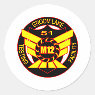 Sticker Rond Zone 51 Majestic 12