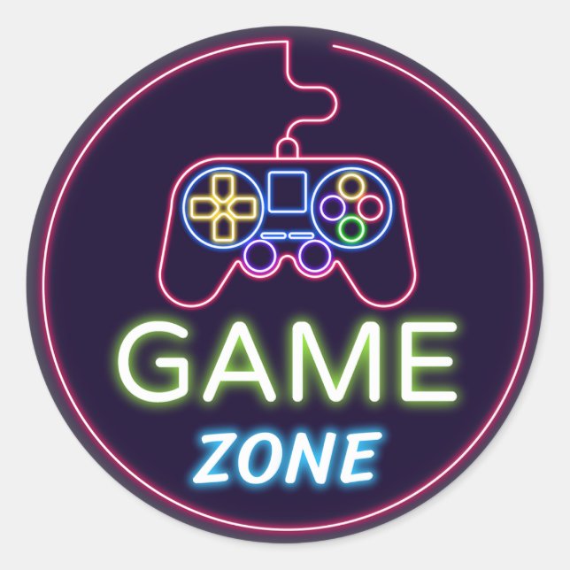 Sticker Rond Zone de jeu (Devant)