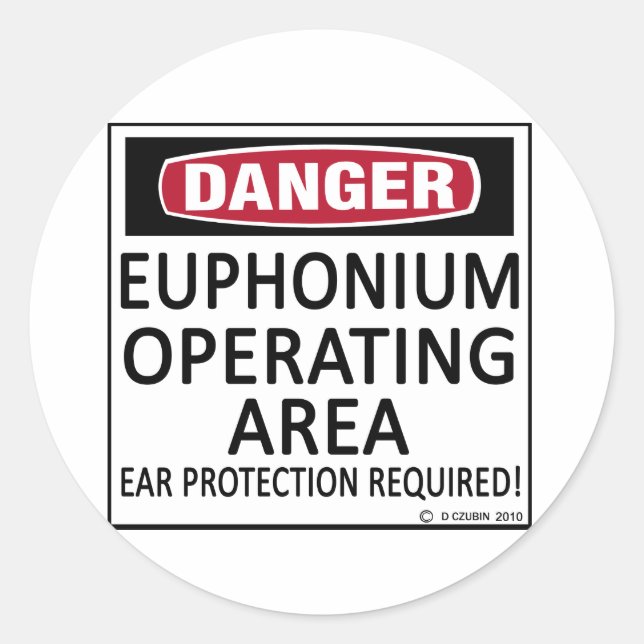 Sticker Rond Zone d'exploitation Euphonium (Devant)